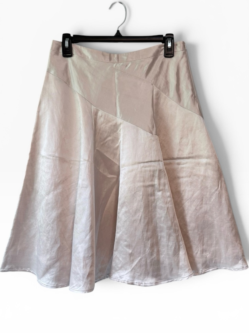 Banana Republic Women's A-Line Linen Blend Skirt Beige Size 4